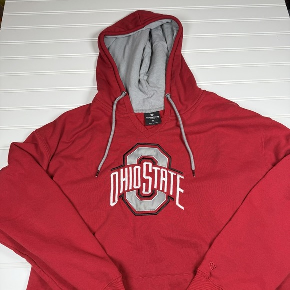 Colosseum Athletics Tops - Colosseum Ohio State Buckeyes Hoodie Women's XL Red Embroidered GUC